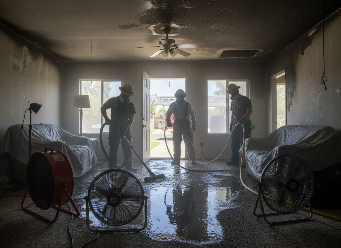 Handling Secondary Water Damage From Firefighting Efforts in San Bernardino County Homes