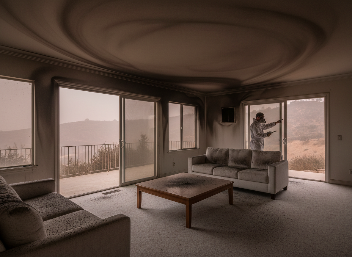 How Santa Ana Winds Influence Smoke and Soot Spread in Local Homes
