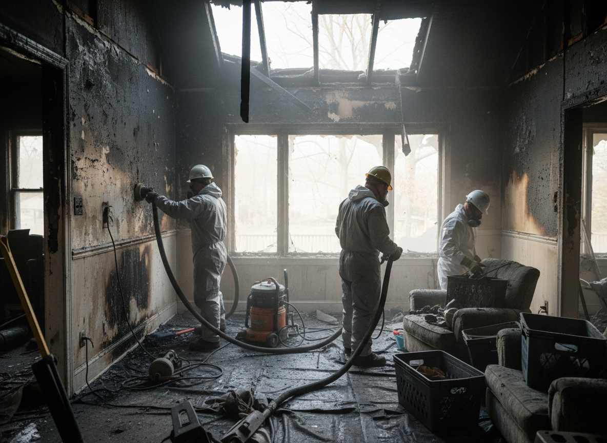 Fire Damage Restoration  by Fire Damage Restoration Bryn Mawr in Bryn Mawr, CA