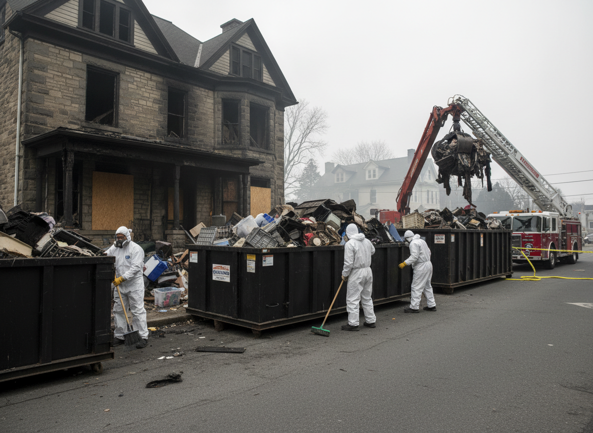 Hoarding Cleanup After Fire in Bryn Mawr, CA