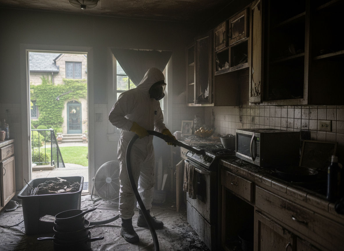 Fire Damage Restoration Bryn Mawr in Colton, CA 92324